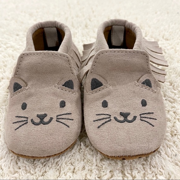 Old Navy Other - Old Navy Cat Moccasins Sz 0-3 months 🐱